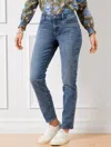 Talbots Petite - Studded Slim Ankle Jeans - Morgan Wash - Curvy Fit - 6  In Morgan Wash