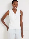 Talbots Petite - Sweater Vest - White - 2xs  In White