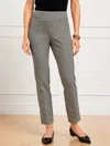 Talbots Misses -  Chatham Slim Ankle Pants - Glen Plaid - Ivory/black - 14 In Ivory,black