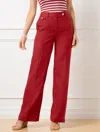 Talbots Petite -  Greenwich Wide Leg Linen Pants - Sangria - 16