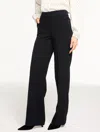 Talbots Petite -  Greenwich Wide Leg Pants - Black - 14 In Black