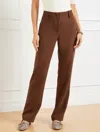 Talbots Petite -  Southampton Straight Leg Pants - Dark Walnut - 6 In Brown