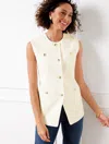 Talbots Petite - Textured Vest - Ivory - 14