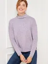 Talbots Petite - Turtleneck Sweater - Frosted Lavender Heather - Medium