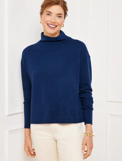 Talbots Petite - Turtleneck Sweater - Radiant Sapphire - Small  In Radiant Sapphire