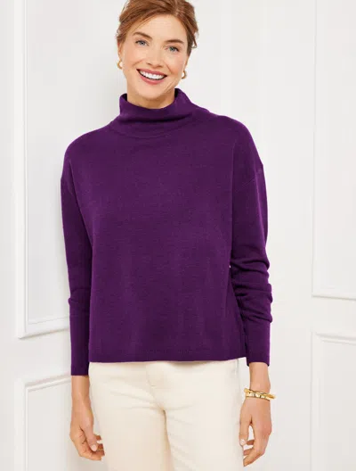 Talbots Petite - Turtleneck Sweater - Rich Amethyst - Large