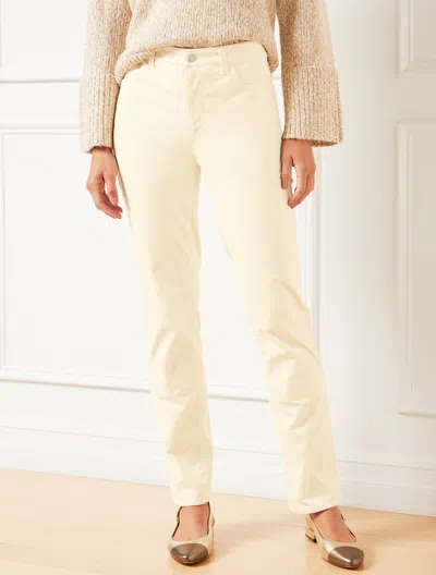 Talbots Straight Leg Velveteen Pants - Ivory - 20