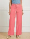 Talbots Petite - Wide Ankle Pants - Pink Rosette - 16