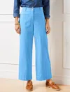 Talbots Petite - Wide Ankle Twill Pants - Lakeside Blue - 16