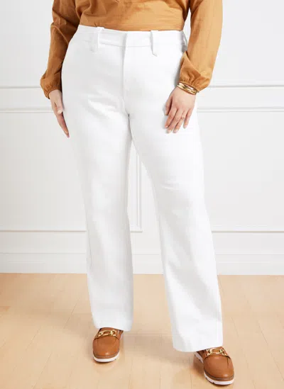 Talbots Wide Leg Jeans - White - 22