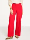 Talbots Petite - Wide Leg Ponte Pants - Red - 16