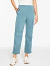 Talbots Petite - Woven Cargo Jogger Pants - Manor Blue - Xl  In Blue