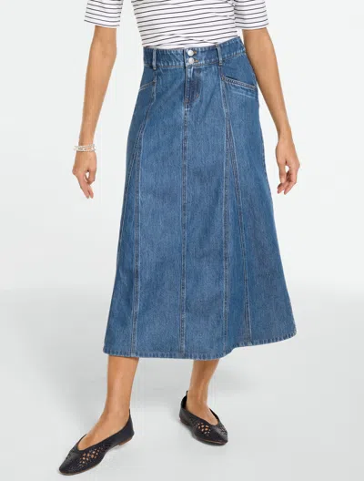 Talbots Petite - Denim Midi Skirt - Ojai Wash - 12