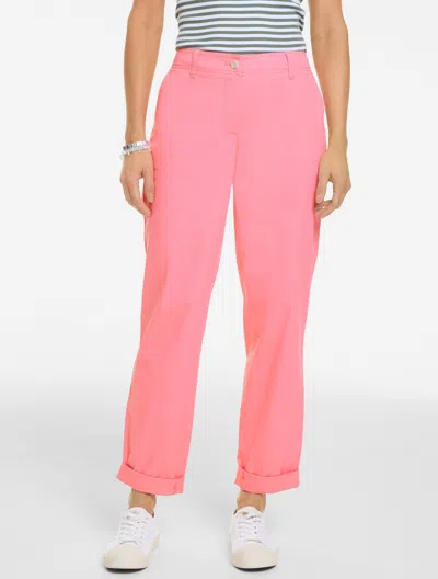 Talbots Petite - Heritage Twill Everyday Chinos Pants - Pink Guava - 12