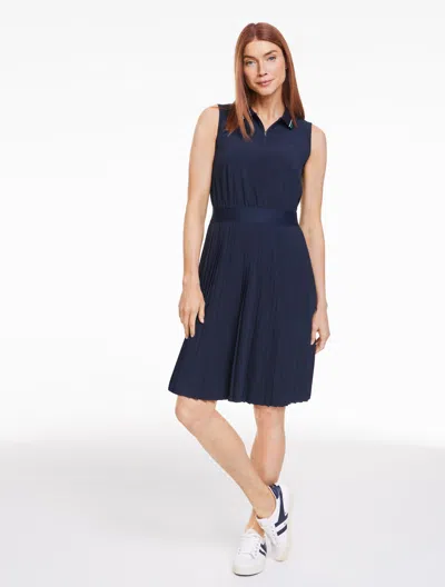 Talbots Petite - Lightweight Woven Stretch Golf Dress - Blue - Xl
