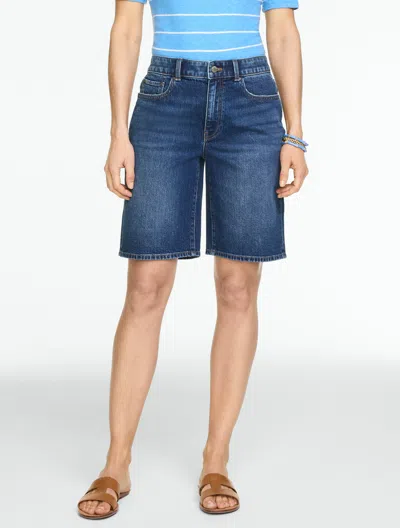 Talbots Petite - Relaxed Denim Shorts - Monroe Wash - 16