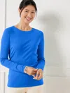 Talbots Pima Crewneck T-shirt - Solid - Royal Blue - 3x