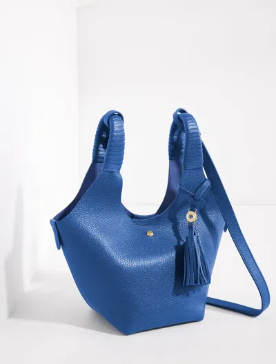 Talbots Pippa Pebble Leather Crossbody Bag - Blueberry - 001  In Purple