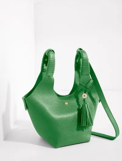 Talbots Pippa Pebble Leather Crossbody Bag - Hillside Green - 001