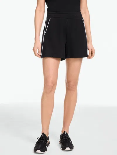 Talbots Piquã© Shorts - Piped - Black - Medium