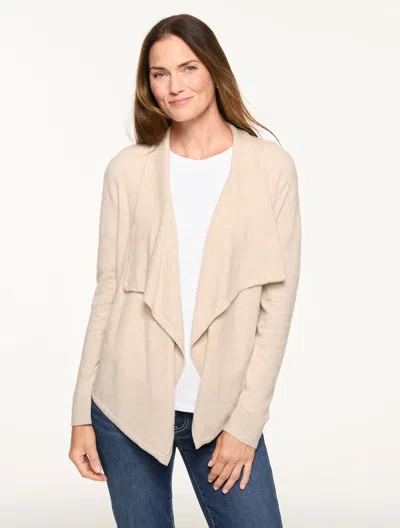 Talbots Plus Exclusive Metallic Threaded Flyaway - Maple Oat Heather - 1x  In Neutral