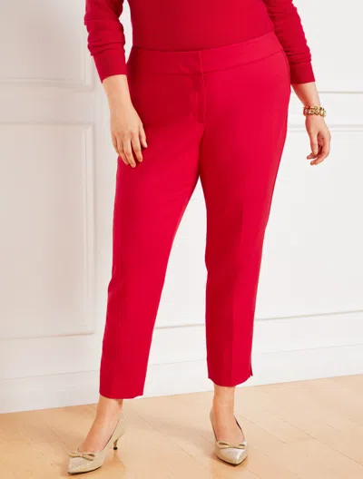 Talbots Plus Exclusive Slim Ankle Tailored Stretch Pants - 18  In Red