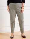 Talbots Plus Size - Plus Exclusive  Chatham Ankle Pants - Glen Plaid - Ivory/black - 20 In Ivory,black