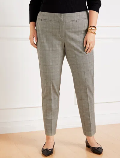 Talbots Plus Size - Plus Exclusive  Chatham Ankle Pants - Glen Plaid - Ivory/black - 20 In Ivory,black