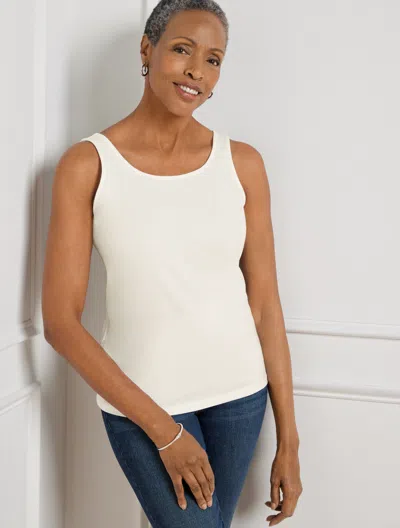 Talbots Plus Petite - 180â° Two-way Tank Top - Ivory - 3x