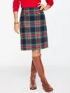 Talbots Plus Petite - A-line Skirt - Jolly Tartan - Indigo - 20  In Blue