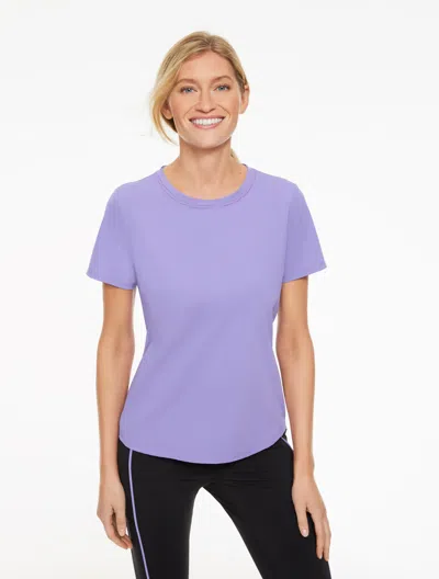 Talbots Plus Petite - Active Jersey Short Sleeve T-shirt - Soft Purple - 2x