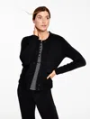 Talbots Plus Petite - Airknit Stretch Bomber Jacket - Black - 3x  In Black