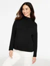Talbots Plus Petite - Airknit Stretch Cowl-neck Pullover Sweater - Black - 3x  In Black