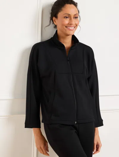Talbots Plus Petite - Airknit Stretch Dolman Sleeve Jacket - Black - 3x