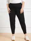 Talbots Modern Scuba Jogger Pants - Black - 1x  In Black