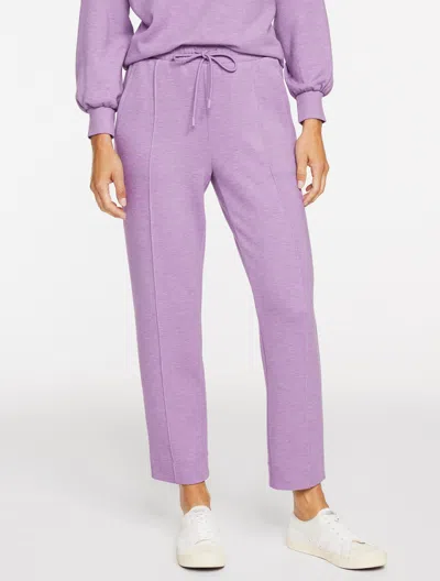 Talbots Plus Petite - Airknit Stretch Tapered Leg Pants - Heathered - Lavender Heather - X  In Purple