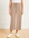 Talbots Plus Petite - Airknit Stretch Wide Crop Pants - Dusty Mocha Heather - 2x