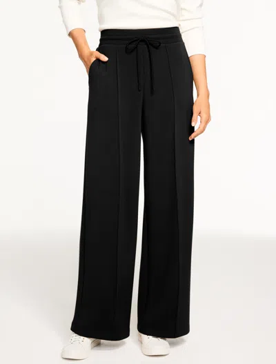 Talbots Plus Petite - Airknit Stretch Wide Leg Pants - Black - 3x