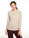 Talbots Plus Petite - Audrey Cashmere Sweater - Donegal - Tan Heather Donegal - X