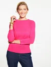 Talbots Plus Petite - Audrey Cashmere Sweater - Very Berry - 1x  In Pink