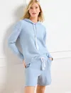 Talbots Plus Petite - Beach Terry Hoodie - Blue Sky Heather - 2x