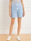 Talbots Plus Petite - Beach Terry Shorts - 6” - Blue Sky Heather - X