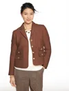 Talbots Plus Petite - Berkshire Wool Lady Jacket - Dark Walnut - 18  In Brown