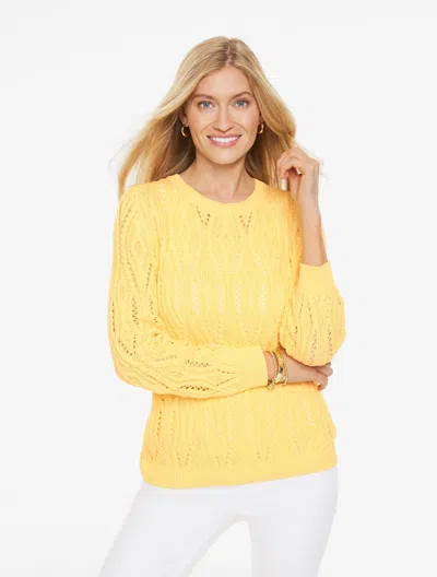 Talbots Plus Petite - Boatneck Sweater - Daisy - 3x  In Yellow
