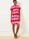 Talbots Plus Size - Bow A-line Crepe Dress - Watercolor Bouquets - Soft Pink - 24  In Soft Pink