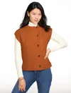 Talbots Plus Petite - Cable Knit Sweater Vest - Acorn Brown - 3x  In Brown