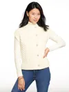Talbots Plus Petite - Cable Knit Sweater Vest - Ivory - 2x  In Neutral