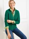 Talbots Plus Petite - Cable Knit V-neck Cardigan Sweater - Lush Green - 3x