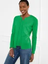 Talbots Plus Petite - Charming Cardigan Sweater - Bright Green - X
