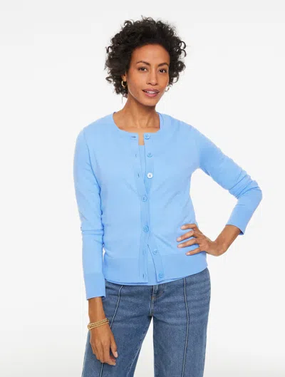 Talbots Plus Petite - Charming Cardigan Sweater - Wide Placket - Vista Blue - 3x